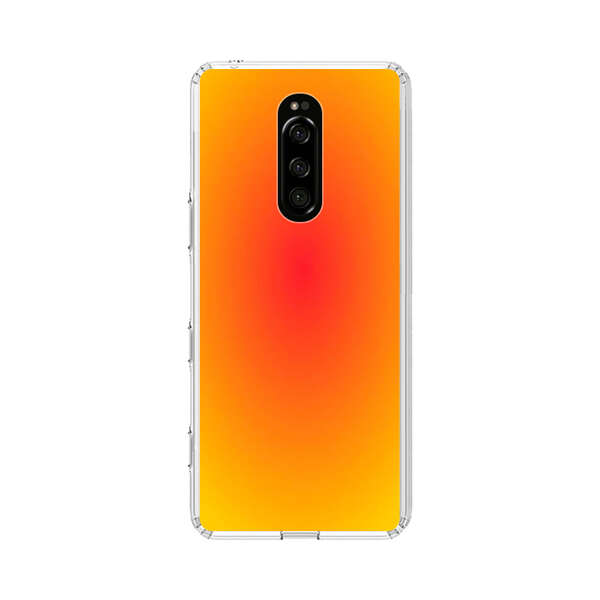 Vibrant Red Focal Point with Yellow Gradient Background Sony Xperia 1 Case