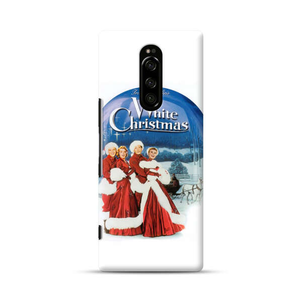 Classic White Christmas Scene Sony Xperia 1 Hard Case