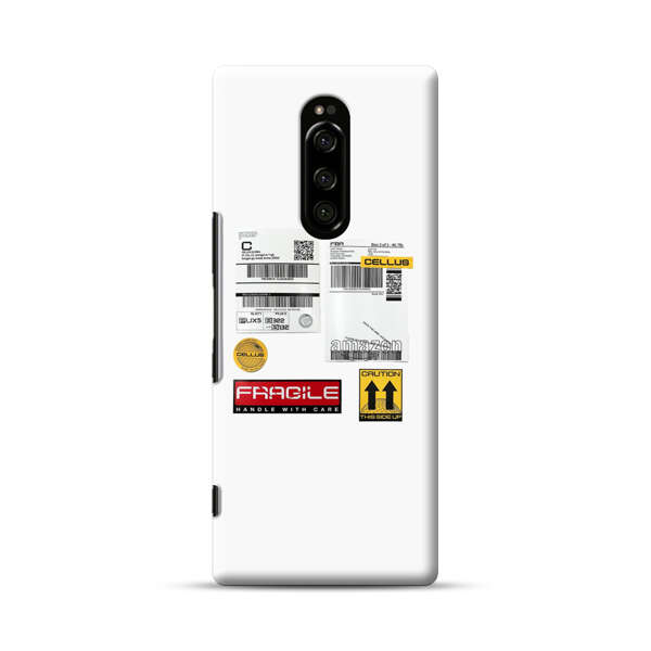 Shipping Labels and Fragile Handling Stickers Sony Xperia 1 Hard Case