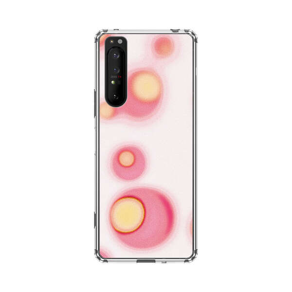 Abstract Pink and Yellow Blobs Sony Xperia 1 II Case