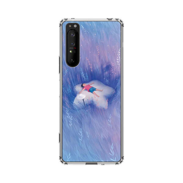 Child Relaxing in Dreamy Field Sony Xperia 1 II Case
