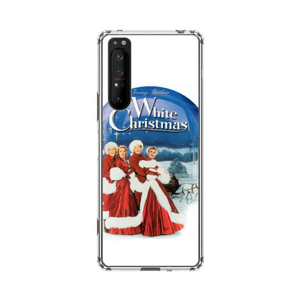 Classic White Christmas Scene Sony Xperia 1 II Case