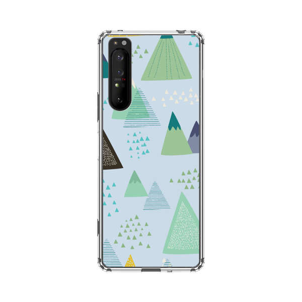 Colorful Abstract Mountain Pattern Sony Xperia 1 II Case