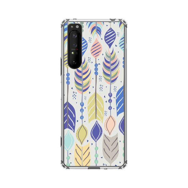 Colorful Feathers Pattern Pastel Sony Xperia 1 II Case