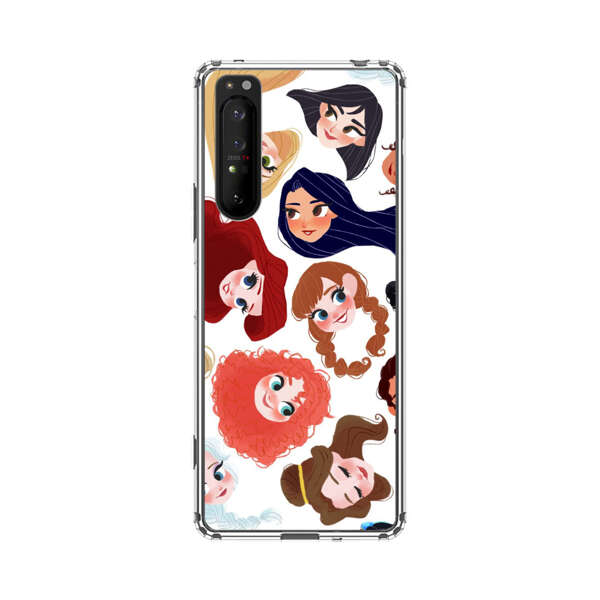Diverse Animated Girl Faces Sony Xperia 1 II Case