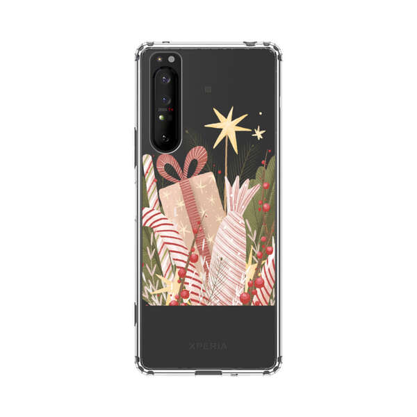 Festive Candy Canes and Holiday Gifts Sony Xperia 1 II Case