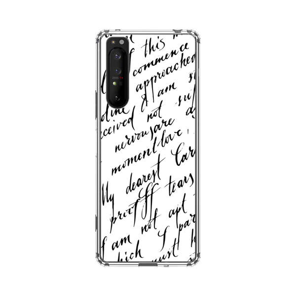 Handwritten Calligraphy Sony Xperia 1 II Case