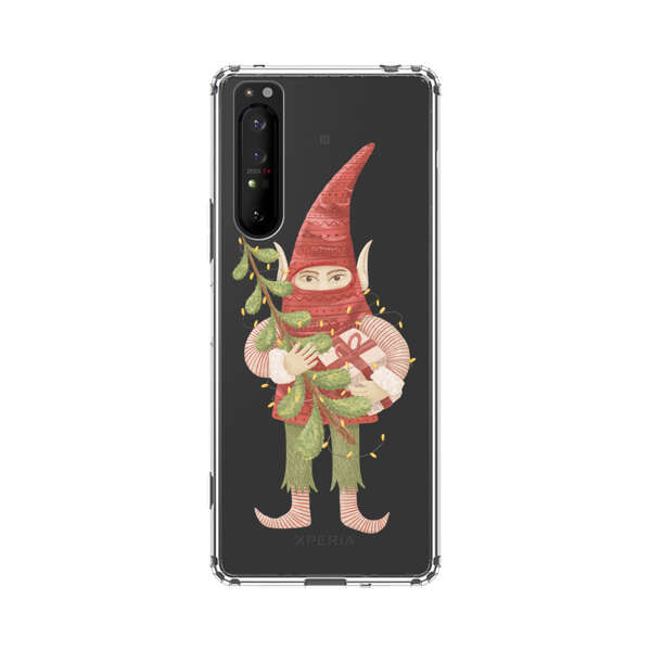 Holiday Gnome with Mistletoe and Gift Sony Xperia 1 II Case