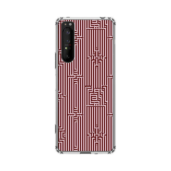 Intricate Geometric Striped Pattern Sony Xperia 1 II Case
