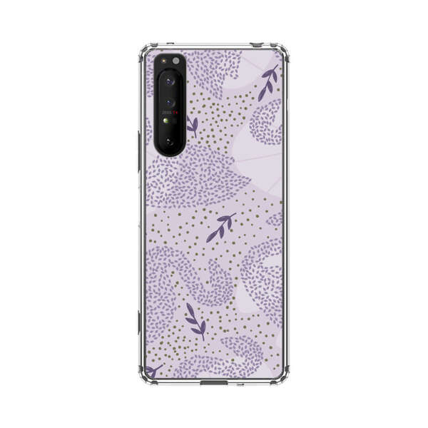 Lavender Swan Pattern Sony Xperia 1 II Case
