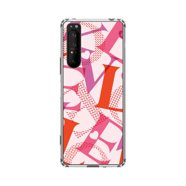 Love Colorful Letters Pattern Sony Xperia 1 II Case