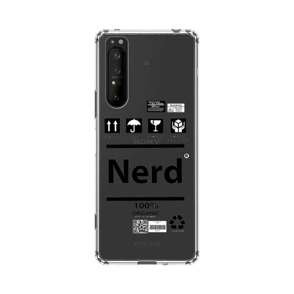 Minimalist Nerd Shipping Icons Design Sony Xperia 1 II Case