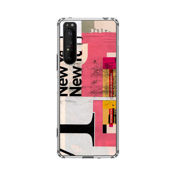 Modern Abstract Collage Artwork Sony Xperia 1 II Case