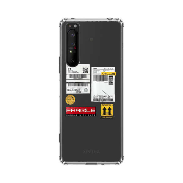 Shipping Labels and Fragile Handling Stickers Sony Xperia 1 II Case