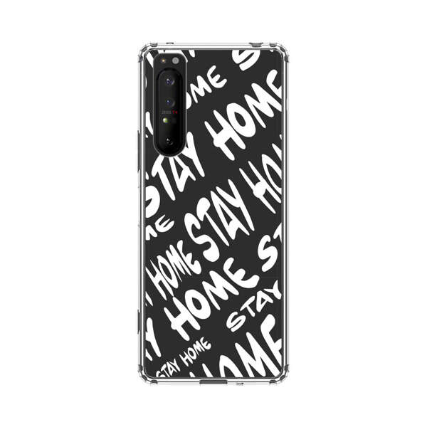 Stay Home Pattern Sony Xperia 1 II Case
