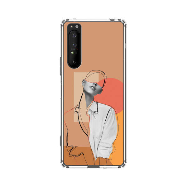 Stylish Abstract Portrait Art Sony Xperia 1 II Case