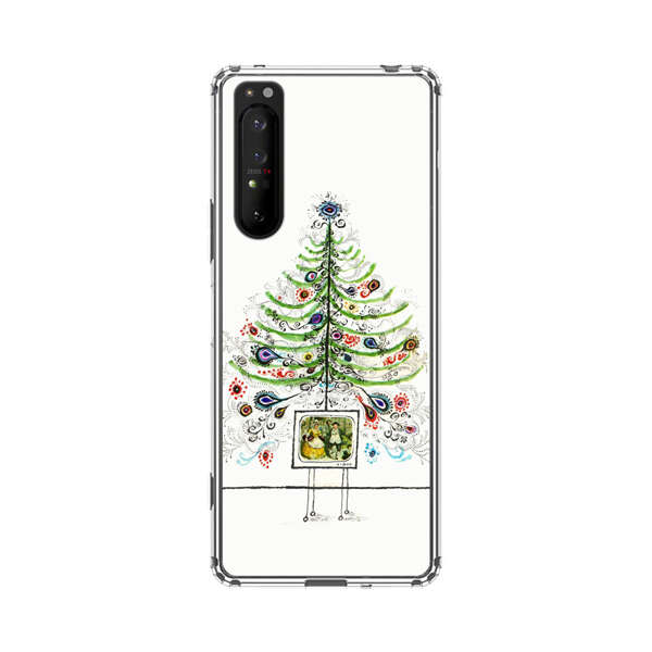 Whimsical Christmas Tree Artistic Design Sony Xperia 1 II Case