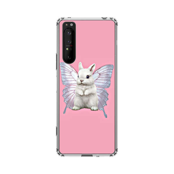 White Bunny with Butterfly Wings Sony Xperia 1 II Case