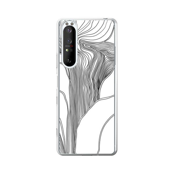 Abstract Line Art Design Sony Xperia 1 III Case