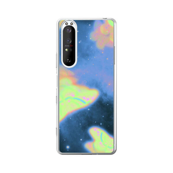 Dreamy Glowing Cosmic Butterflies Sony Xperia 1 III Case