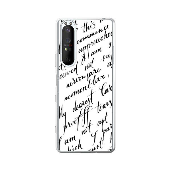 Handwritten Calligraphy Sony Xperia 1 III Case