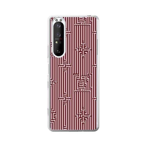 Intricate Geometric Striped Pattern Sony Xperia 1 III Case