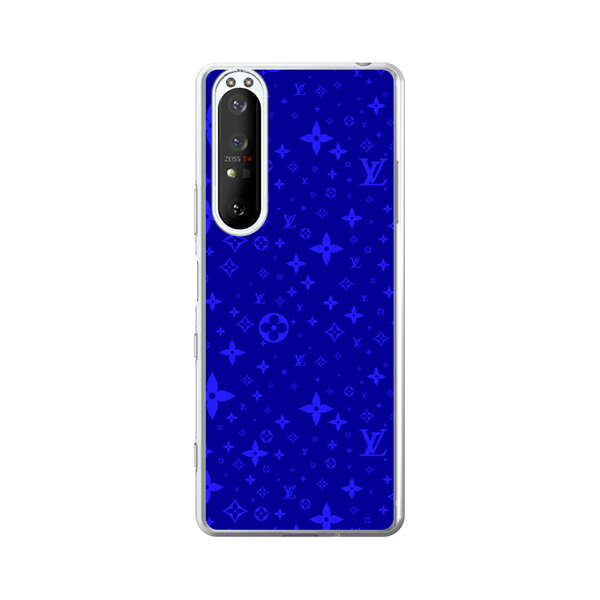 Luxury Blue Designer Pattern Sony Xperia 1 III Case