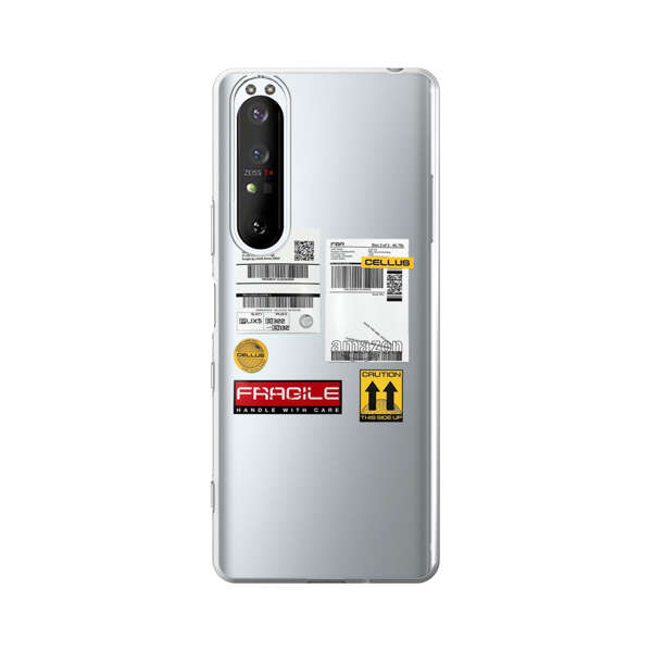 Shipping Labels and Fragile Handling Stickers Sony Xperia 1 III Case
