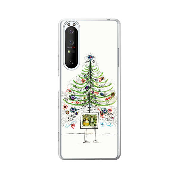 Whimsical Christmas Tree Artistic Design Sony Xperia 1 III Case