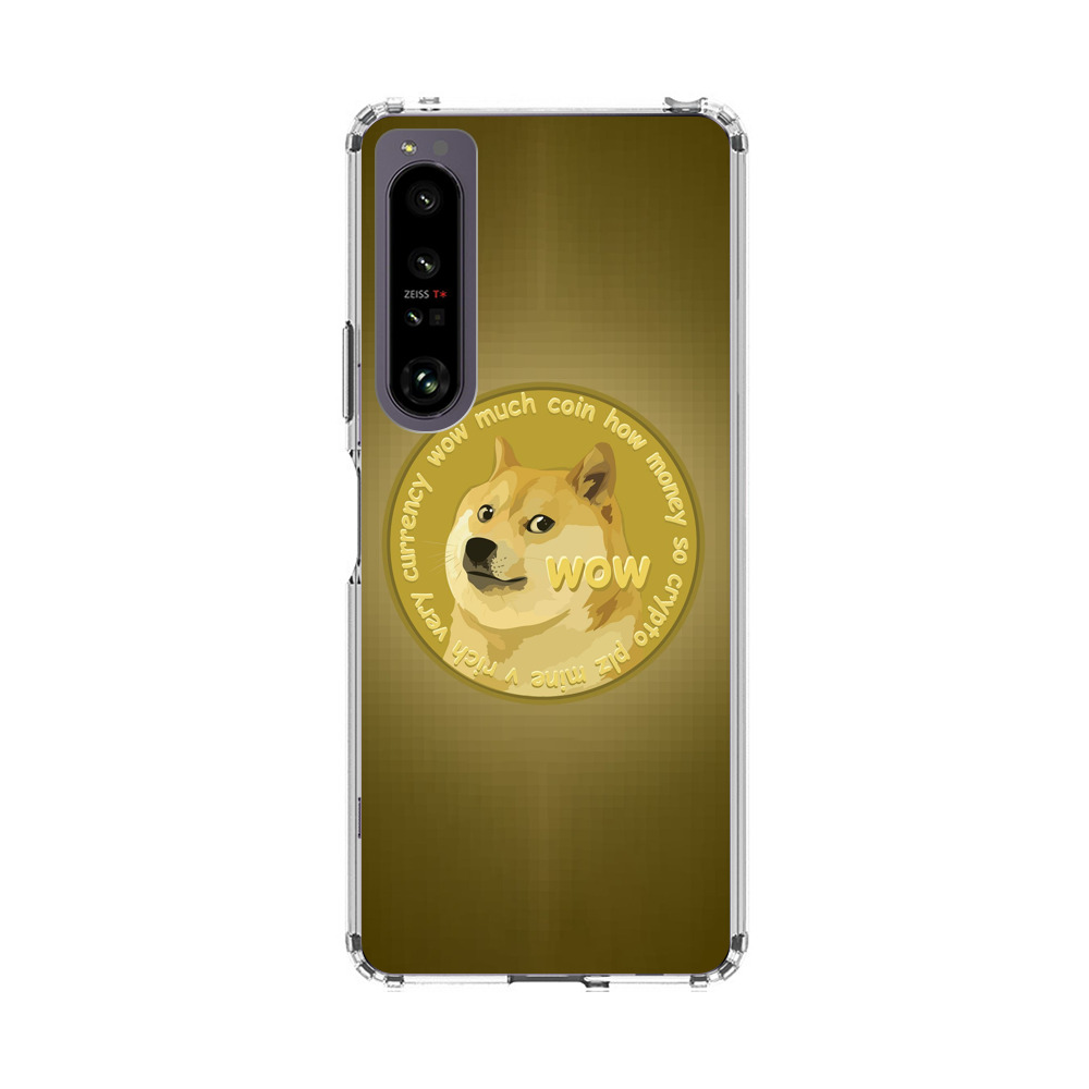 Golden Dogecoin Coin Sony Xperia 1 IV Case