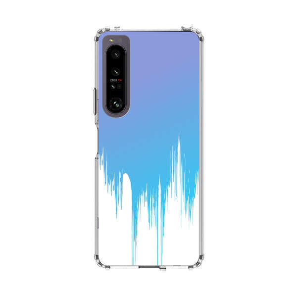 Abstract Blue and Purple Dripping Paint Sony Xperia 1 IV Case