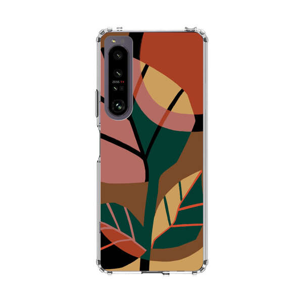 Abstract Geometric Leaves Design Sony Xperia 1 IV Case