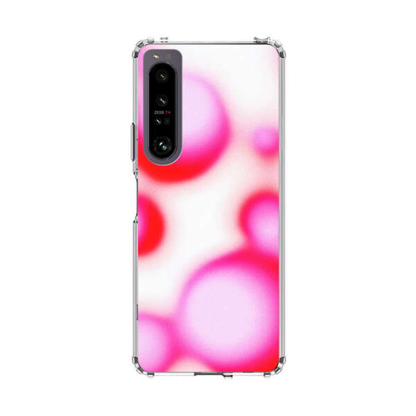 Abstract Pink and Red Blurry Circles Sony Xperia 1 IV Case