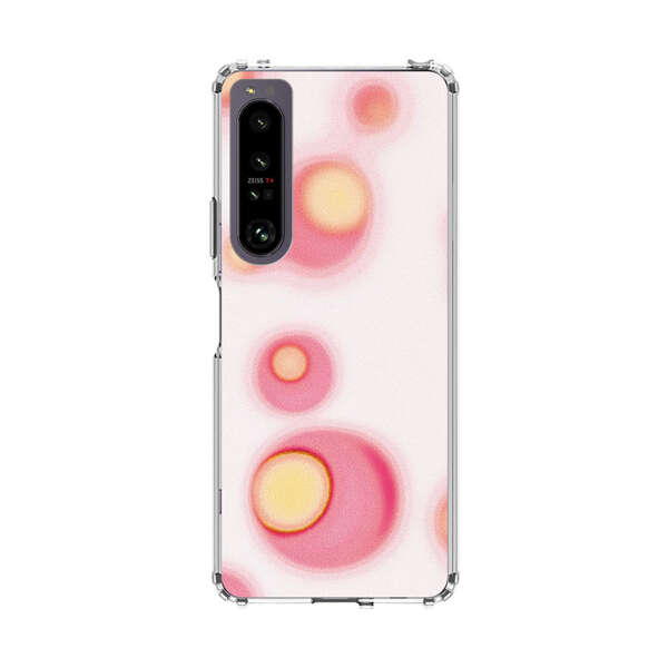 Abstract Pink and Yellow Blobs Sony Xperia 1 IV Case