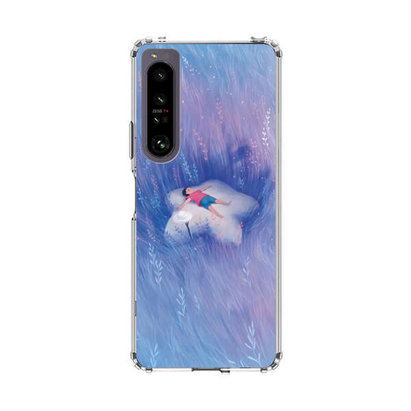 Child Relaxing in Dreamy Field Sony Xperia 1 IV Case