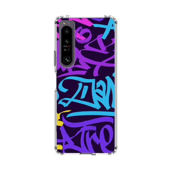 Colorful Graffiti Pattern Sony Xperia 1 IV Case