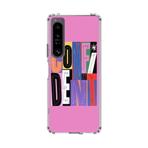 Confident Bold Colorful Typography Sony Xperia 1 IV Case
