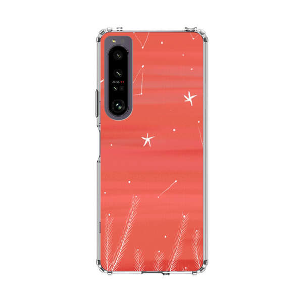 Coral Night Sky with Stars and Plants Sony Xperia 1 IV Case