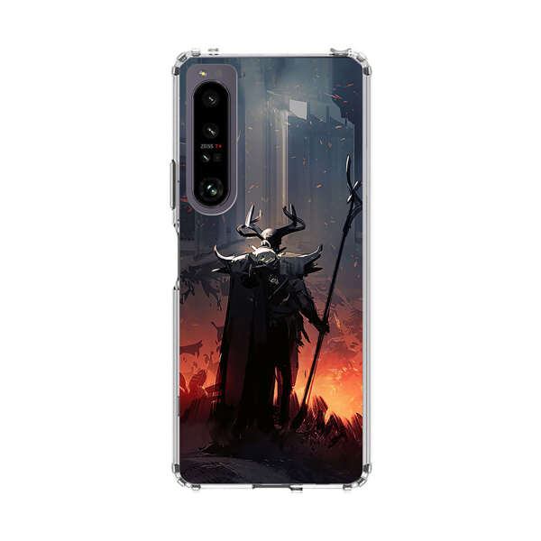 Dark Fantasy Warrior with Horned Helmet Sony Xperia 1 IV Case