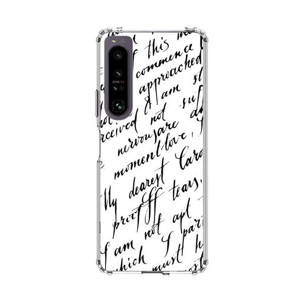 Handwritten Calligraphy Sony Xperia 1 IV Case