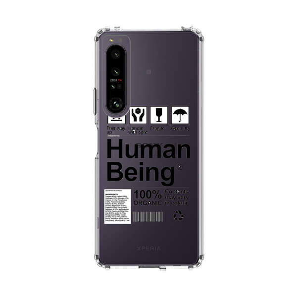 Human Being Fragile Label Design Sony Xperia 1 IV Case