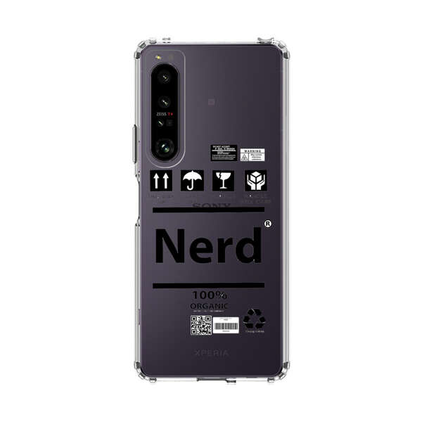 Minimalist Nerd Shipping Icons Design Sony Xperia 1 IV Case