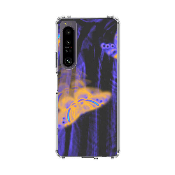 Neon Glowing Butterflies Sony Xperia 1 IV Case