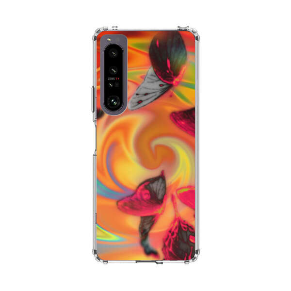 Psychedelic Butterflies Swirl Sony Xperia 1 IV Case