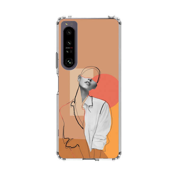 Stylish Abstract Portrait Art Sony Xperia 1 IV Case