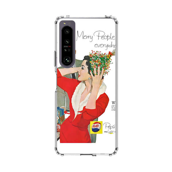 Vintage Pepsi-Cola Holiday Advertisement Sony Xperia 1 IV Case