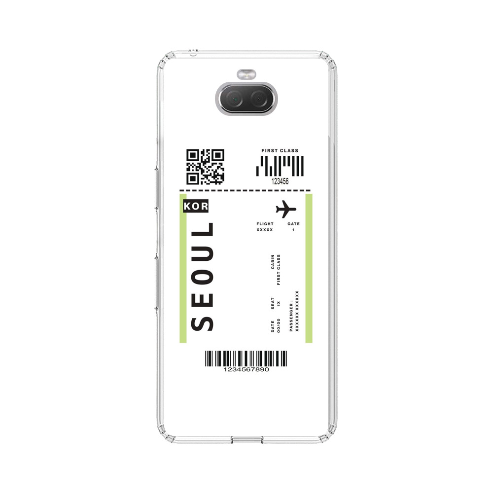 Minimalist Seoul Boarding Pass Sony Xperia 10 Case