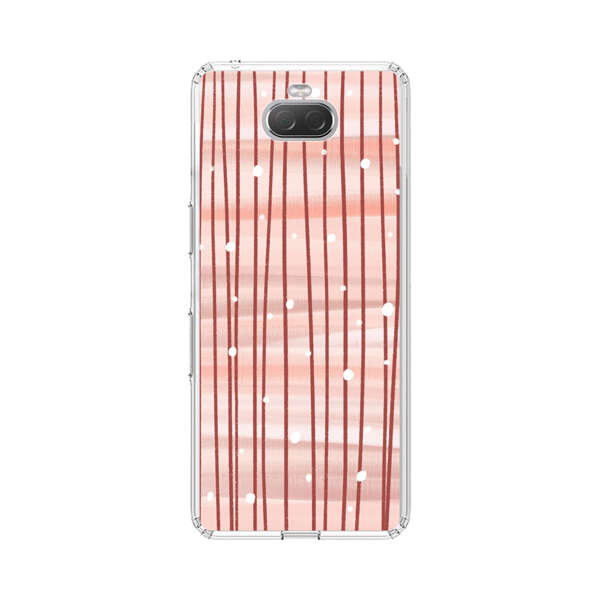 Abstract Vertical Lines Pink Pattern Sony Xperia 10 Case