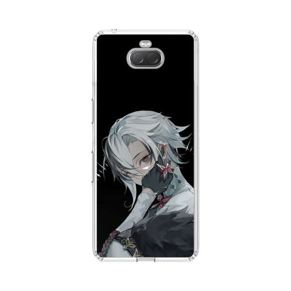 Anime Character with Silver Hair and Dark Feathers Sony Xperia 10 Case