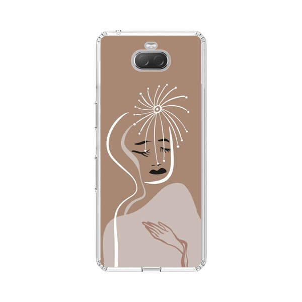 Artistic Abstract Portrait with Serene Face Sony Xperia 10 Case